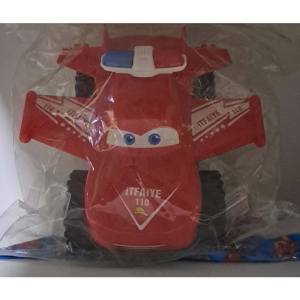 ÖZ BAYRAKTAR - 21 cm KANATLI PLASTİK ARABA ( 1 ADET FİYATIDIR )