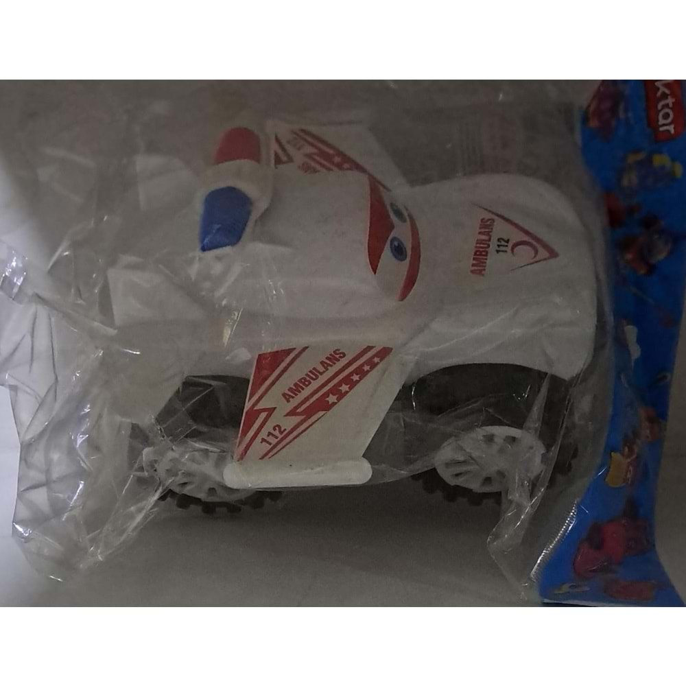 ÖZ BAYRAKTAR - 21 cm KANATLI PLASTİK ARABA ( 1 ADET FİYATIDIR )