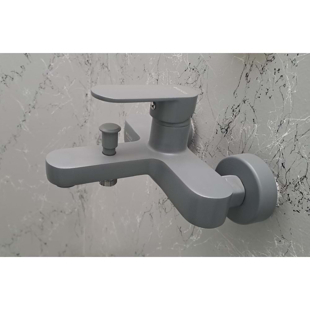 KERASUS ELVİN SERİSİ - MİX BANYO BATARYASI 35Ø ANTRASİT GRİ