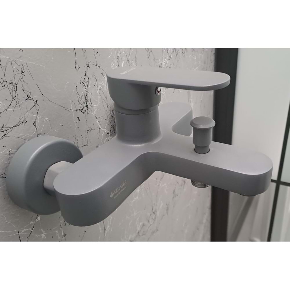 KERASUS ELVİN SERİSİ - MİX BANYO BATARYASI 35Ø ANTRASİT GRİ