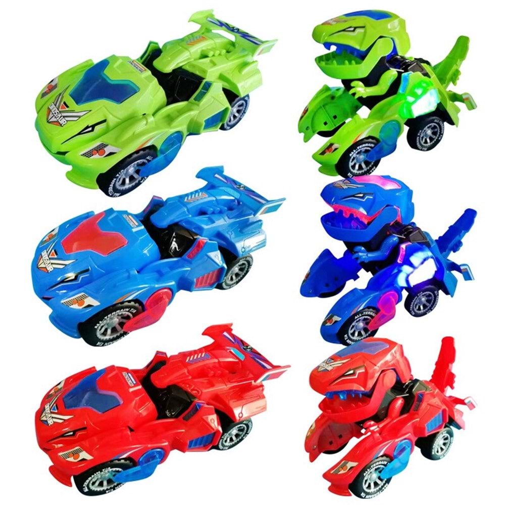 DEFORM DINOSAUR PİLLİ IŞIKLI ARABA HG-788