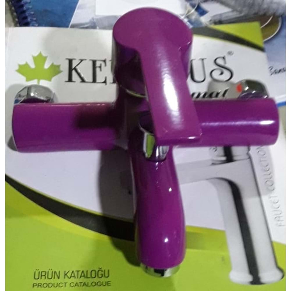 KERASUS RUBY SERİSİ - MİX BANYO BATARYASI ( R03 MOR ) 35Ø