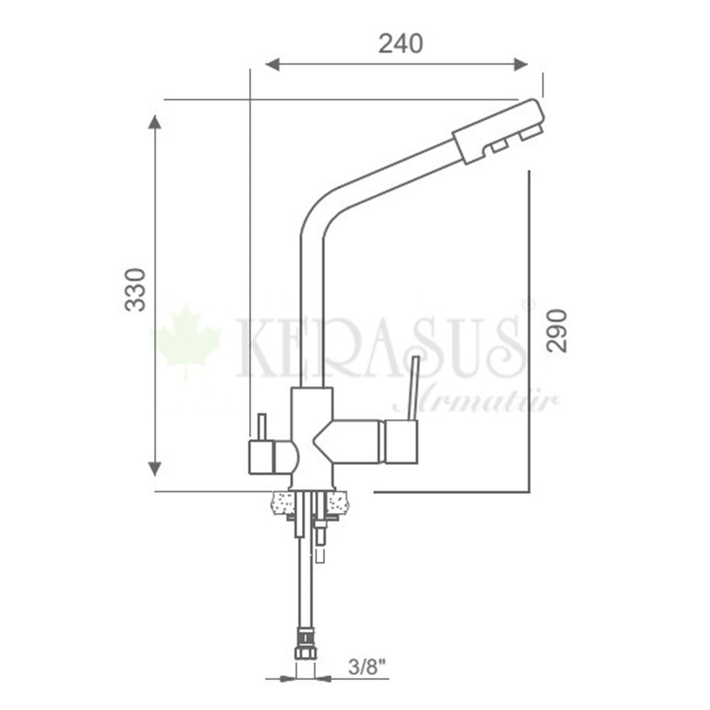 KERASUS TURKUAZ SERİSİ - ARITMALI EVYE BATARYASI