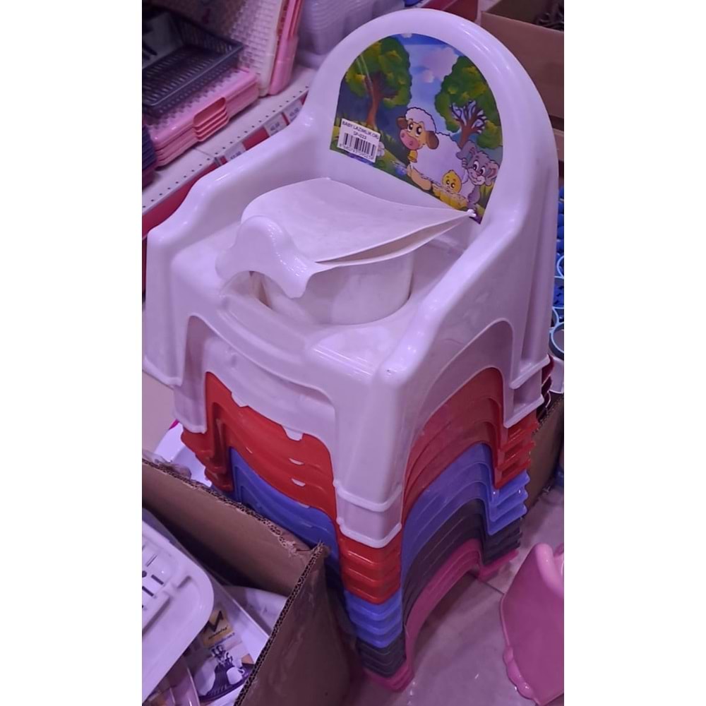 SAĞLAM LAZIMLIK KAPAKLI BABY POTTY SP-023 ( SADECE GRİ RENK KALMIŞTIR )