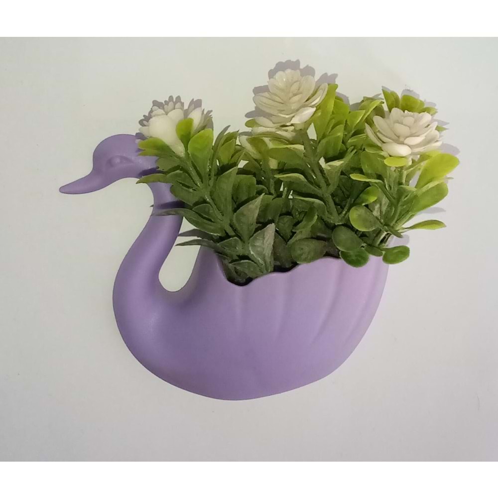 MAGNET MİNİ KUĞULU ÇİÇEK - MOR ( 1 ADET FİYATIDIR )