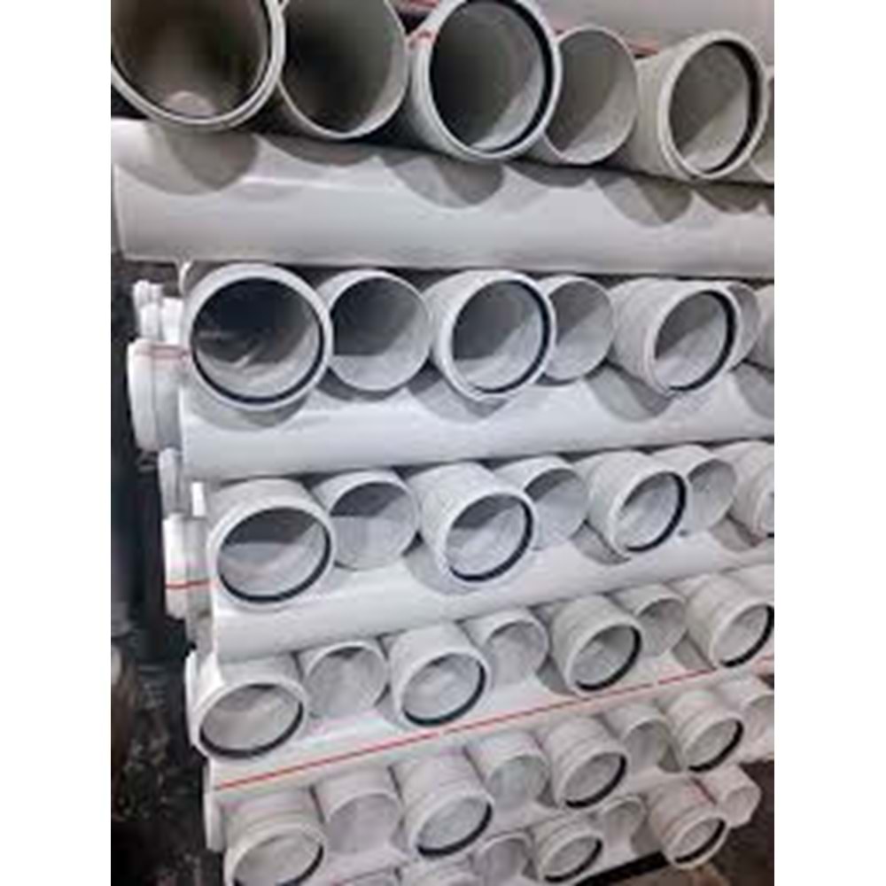 160X1000mm PVC PİS SU BORUSU 3,2 ( KALDE )
