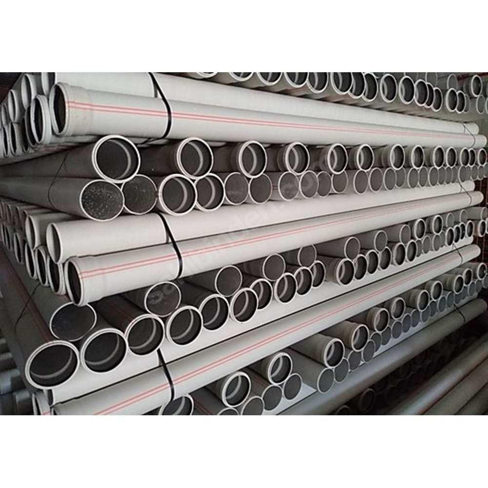 160X3000mm PVC PİS SU BORUSU 3,2 ( KALDE )