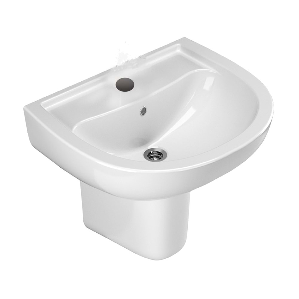 ALİZE LAVABO 50X60cm + YARIM AYAK TURAVİT