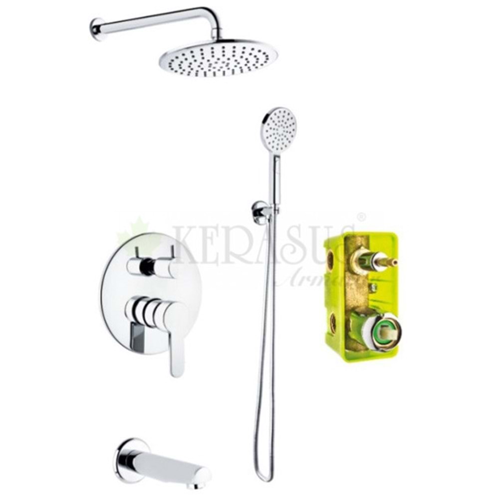 ANKASTRE DUŞ BATARYASI SETİ - OVAL SET 3 YOLLU