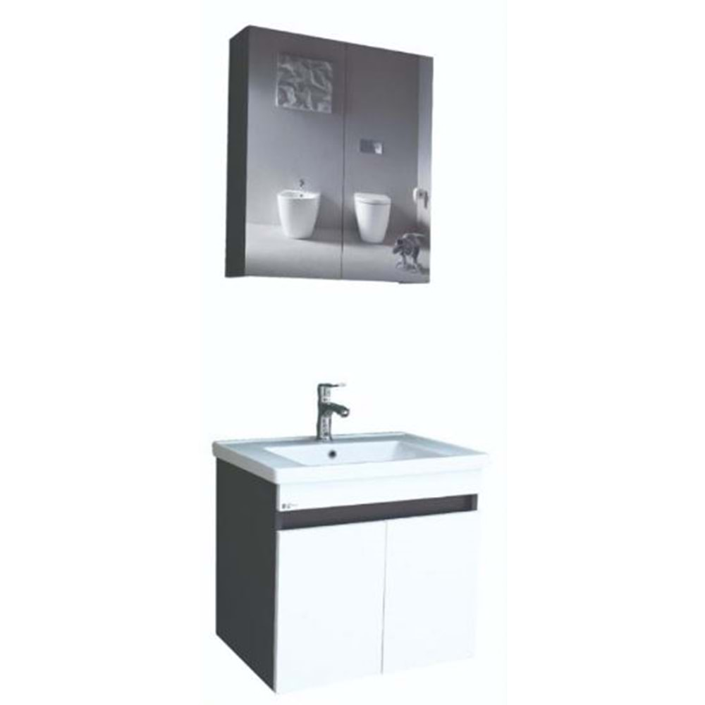 HİLTON BANYO DOLABI - BERLİN 65 ANTRASİT GRİ