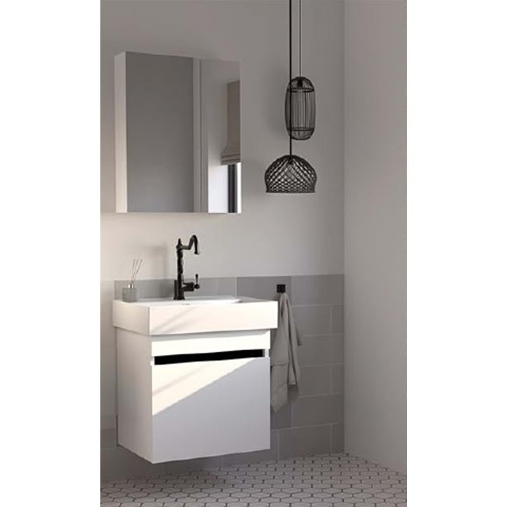 HİLTON BANYO DOLABI - GOLA 80 BEYAZ
