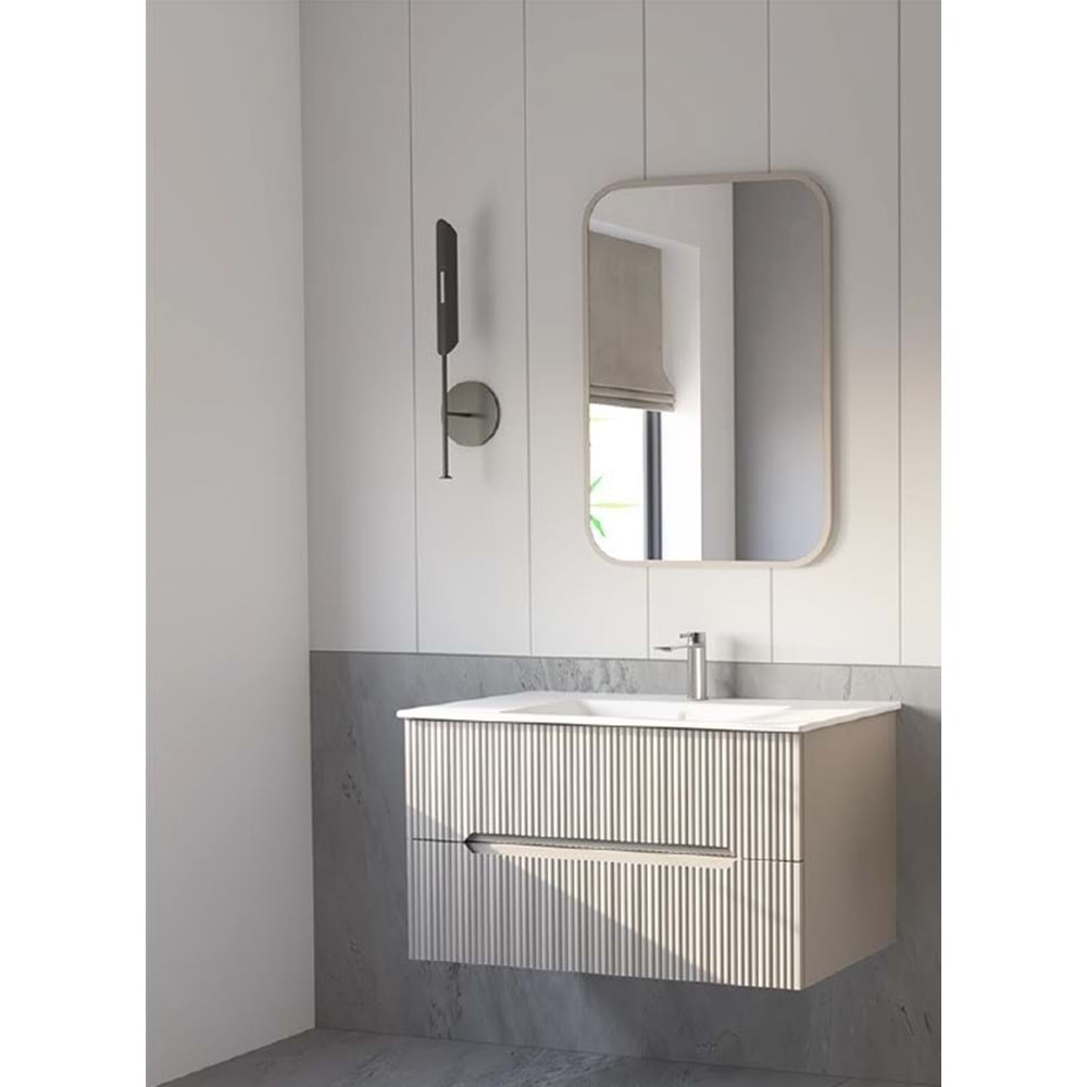 HİLTON BANYO DOLABI - İLYADA 90 MAT LAKE BEYAZ