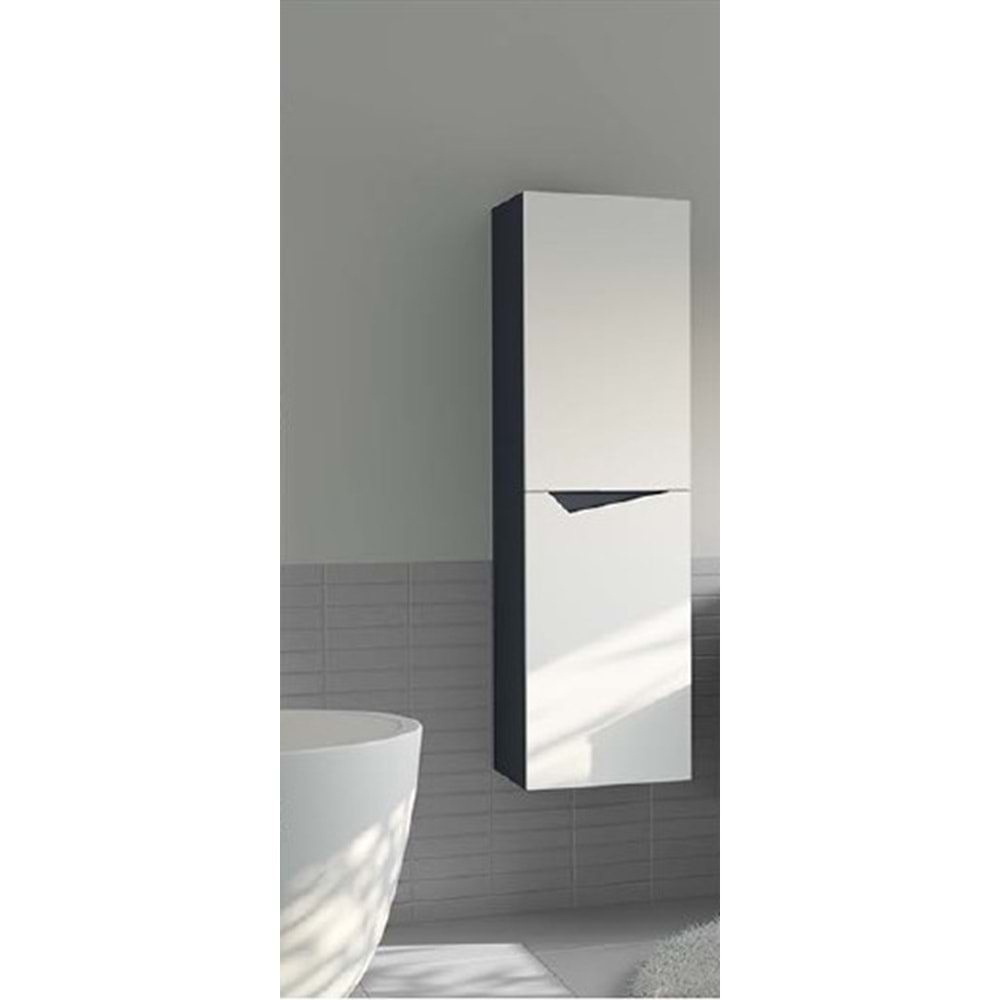 HİLTON BANYO DOLABI - NEWYORK BOY DOLABI MAT LAKE MARİN MAVİ