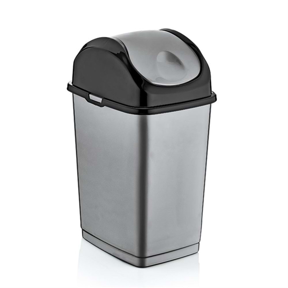 DÜNYA İTMELİ ÇÖP KOVASI SLIM 5 lt (09401) ( 185mm x 150mm x 285mm )