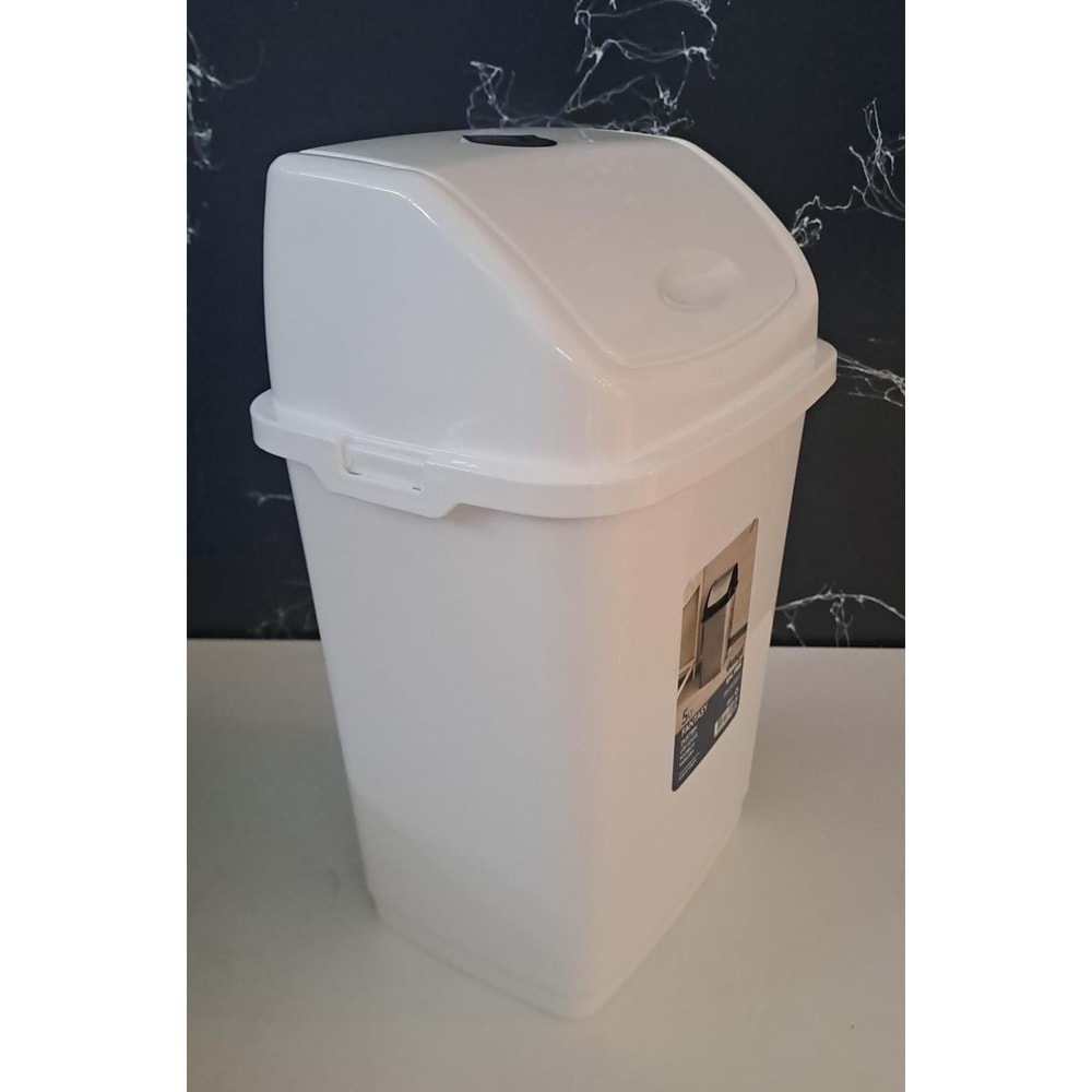 DÜNYA FANTASY ÇÖP KOVASI İTMELİ 5 LT BEYAZ