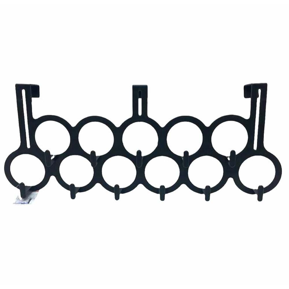 BARONESS 11 Lİ PLASTİK KAPI ARKASI ASKI SİYAH