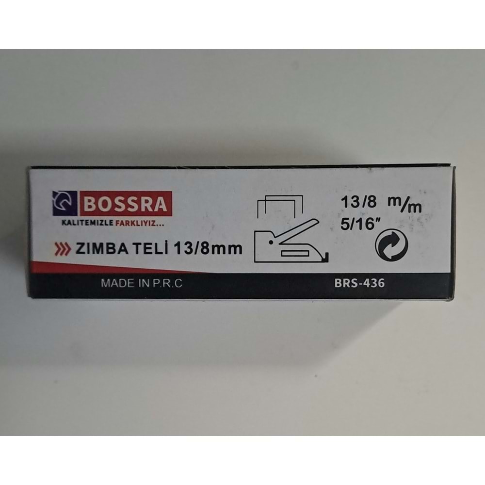 BOSSRA MEKANİK ZIMBA TELİ ( 13/8 mm ) - 5/16İNÇ - 8 mm