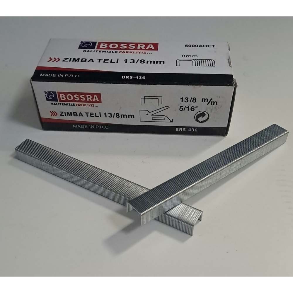 BOSSRA MEKANİK ZIMBA TELİ ( 13/8 mm ) - 5/16İNÇ - 8 mm
