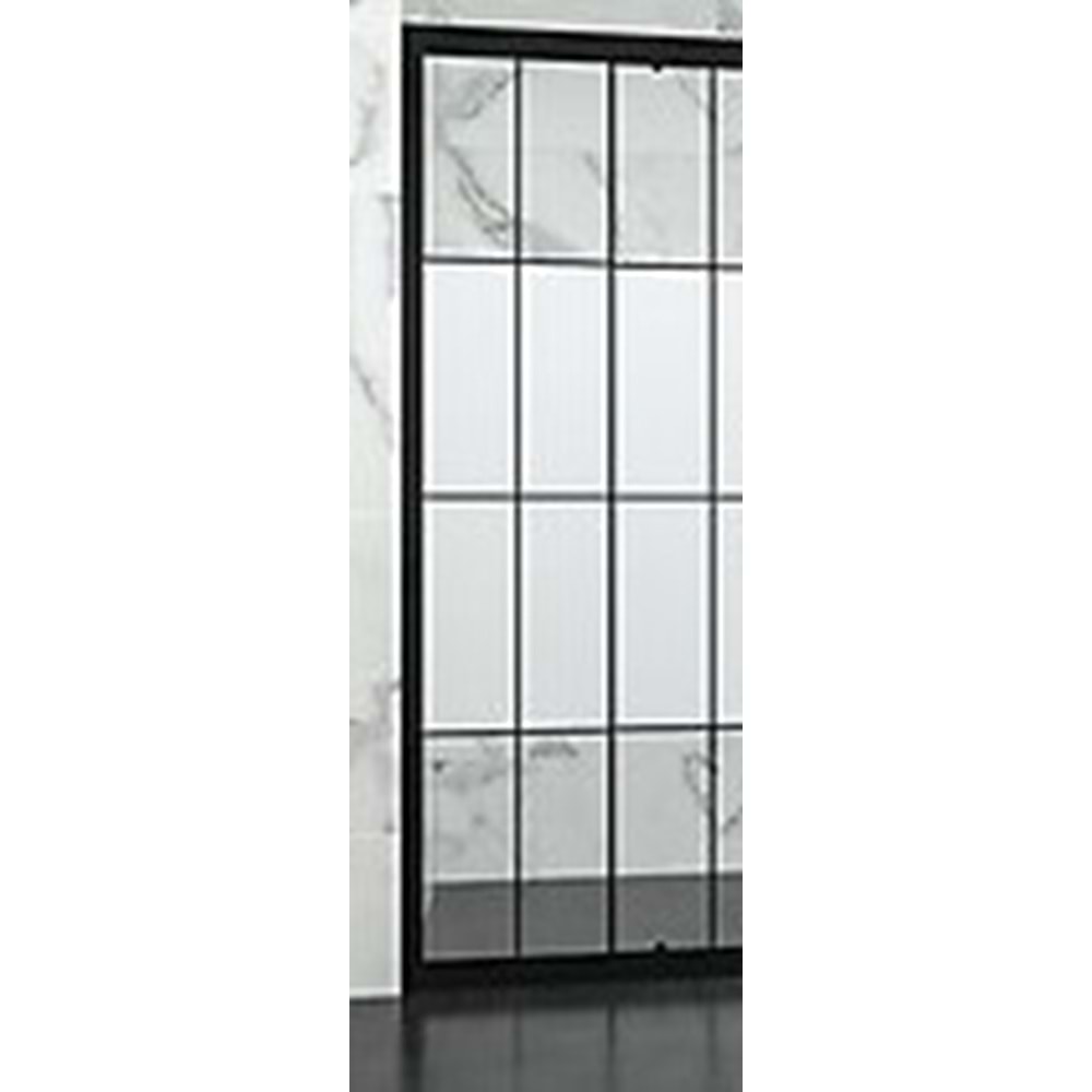 DUŞAKABİN 6mm CAM YAN PANEL 61-80 cm H:190cm - KAROLAJ DESENLİ CAM