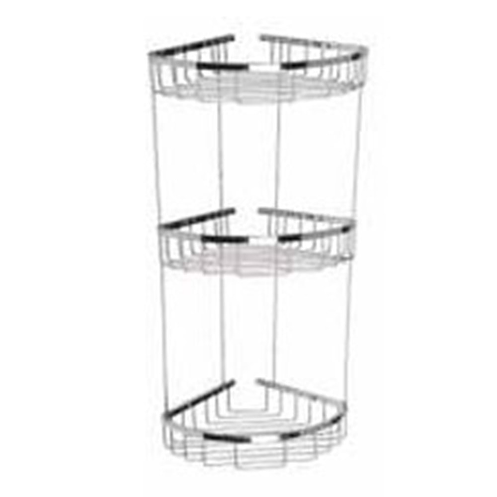 MAXIFLOW OVAL KÖŞE RAFI LAMALI KUTULU - 304 PİRİNÇ - ÜÇ KATLI 19X19cm ( 13515 )