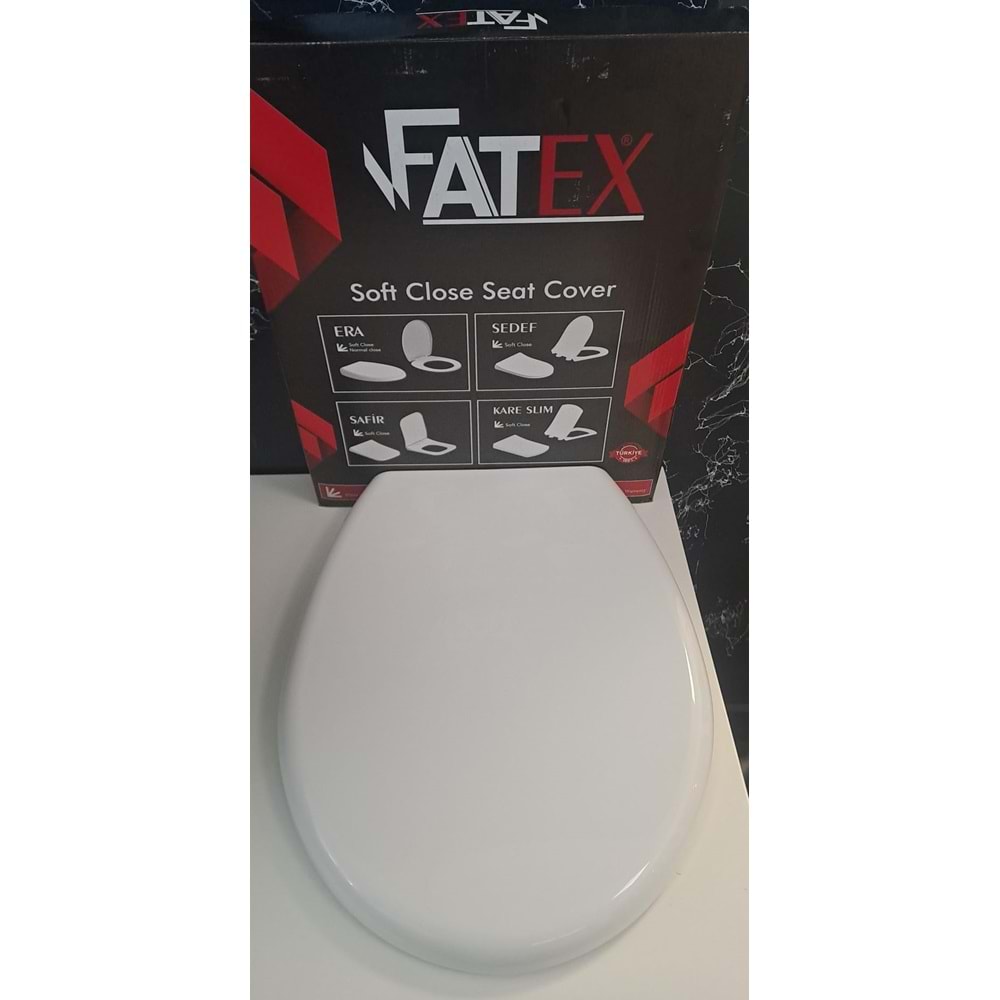 FATEX ERA SOFT ( 36 x 45 cm ) YAVAŞ KAPANAN PLASTİK KLOZET KAPAĞI