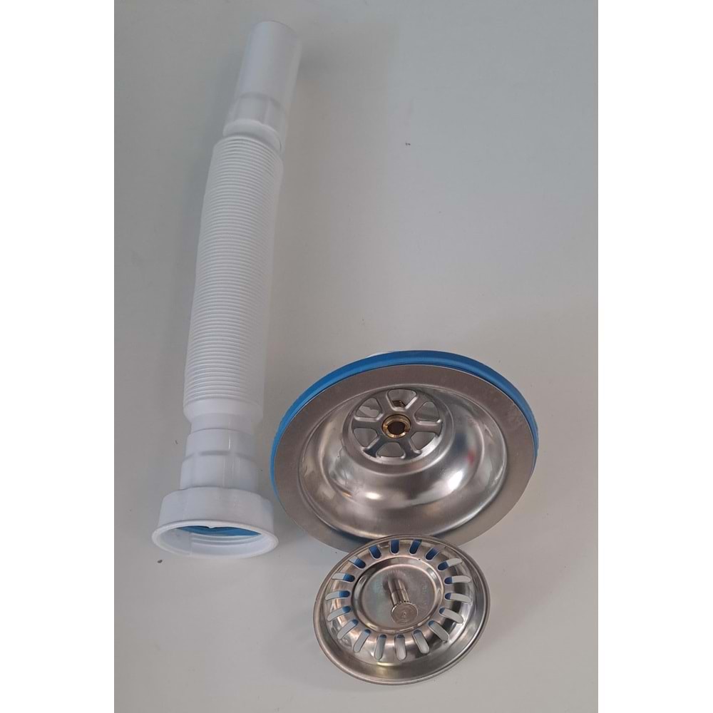 FATEX LÜX ÇÖP MAK KÖRÜKLÜ SİFON 110 / Ø 32 LİK ÇIKIŞLI - METAL BİLYALI ( F-104-15 )