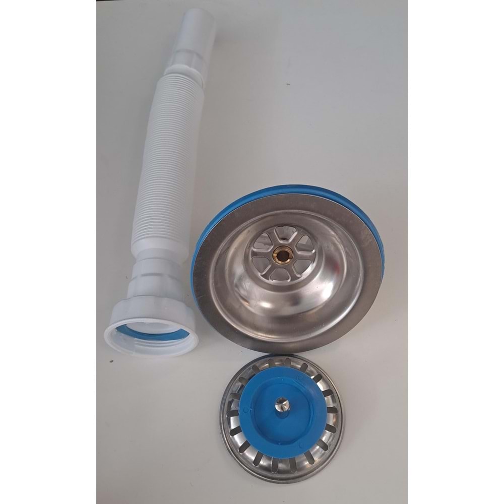 FATEX LÜX ÇÖP MAK KÖRÜKLÜ SİFON 110 / Ø 32 LİK ÇIKIŞLI - METAL BİLYALI ( F-104-15 )