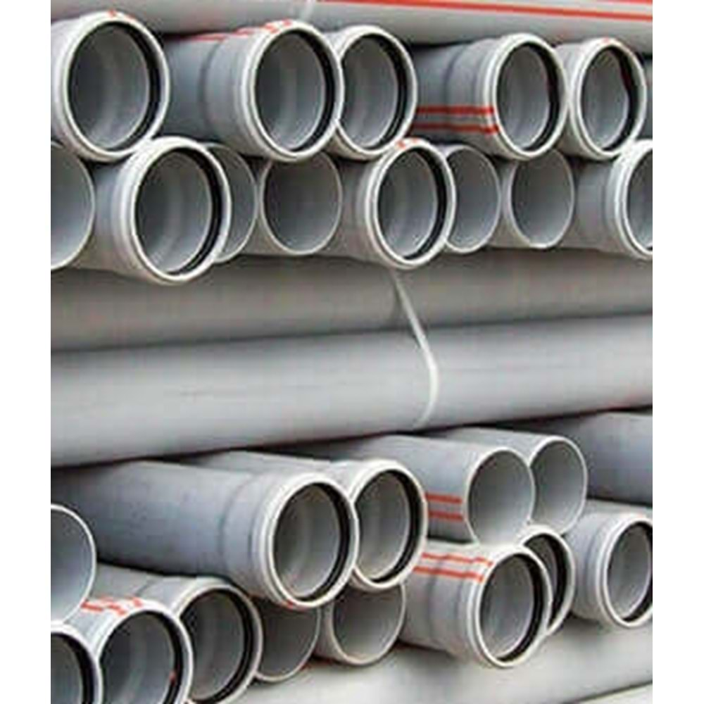 75X500mm PVC PİS SU BORUSU 3,0 ( GM PİPE )