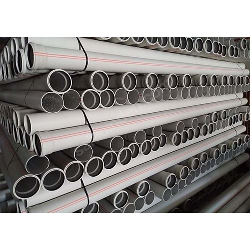 125X3000mm PVC PİS SU BORUSU 3,2 ( GM PİPE )