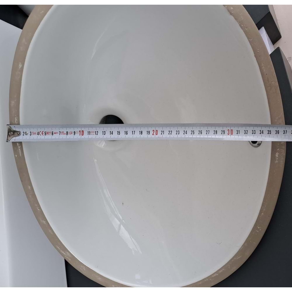 HİLTON OVAL LAVABO 37X47 TURASER