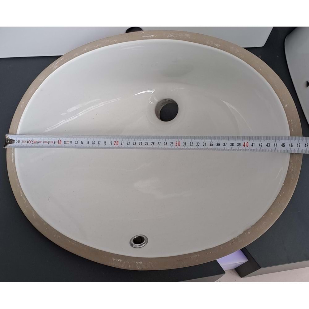 HİLTON OVAL LAVABO 37X47 TURASER