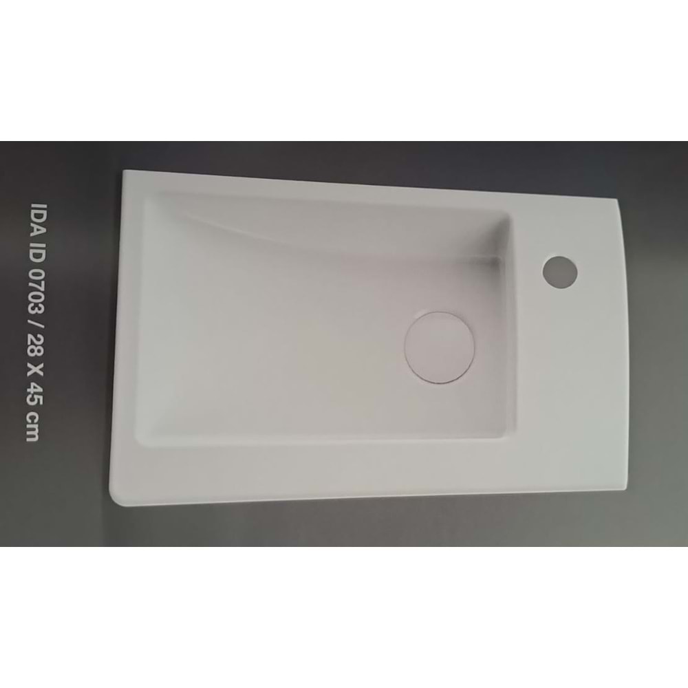 İDA ETEJERLİ LAVABO 28X45cm TURAVİT