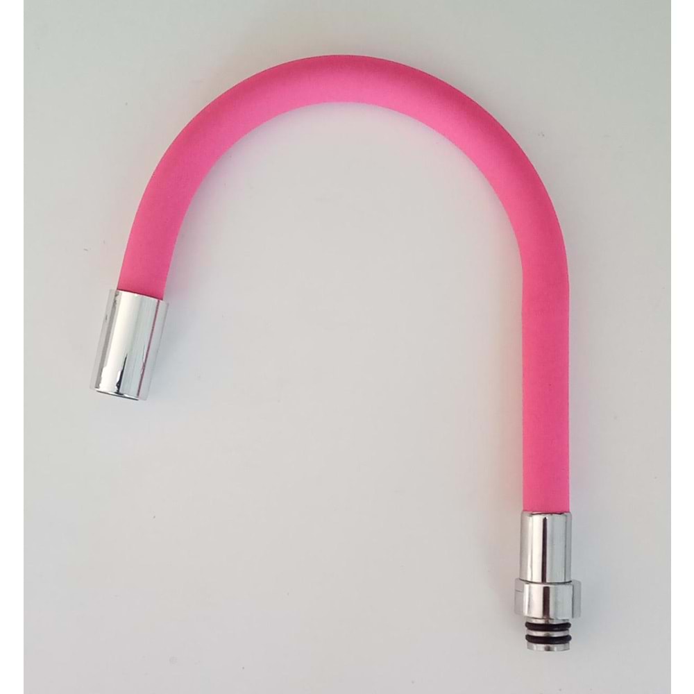 RENKLİ KUBAR BORU - DÜZ - PEMBE