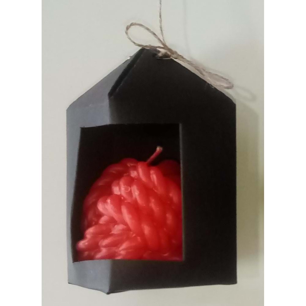 KOKULU MUM HALAT - KIRMIZI ( 1 ADET FİYATIDIR )