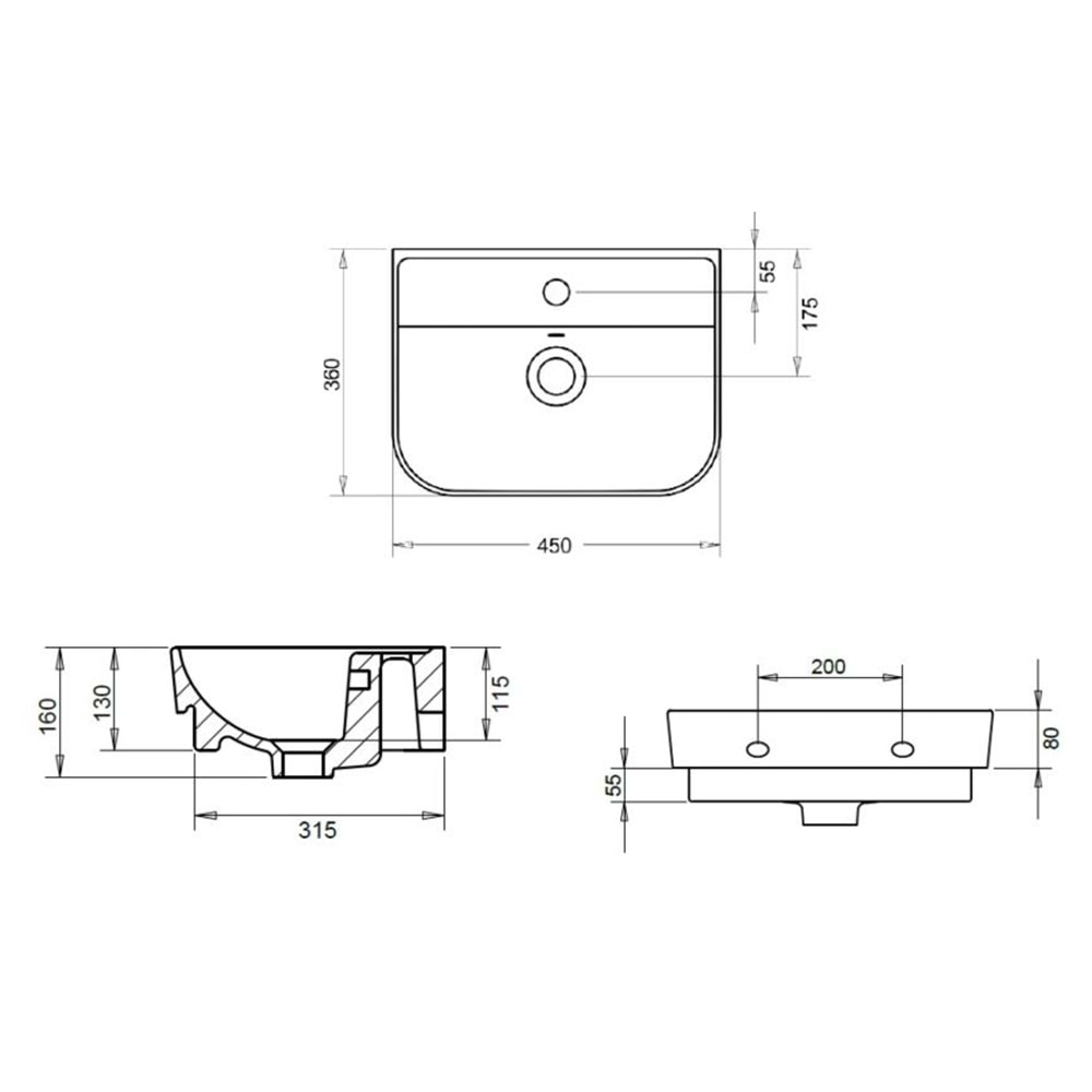 LUNA SLİM 45 TURAVİT MAT SİYAH