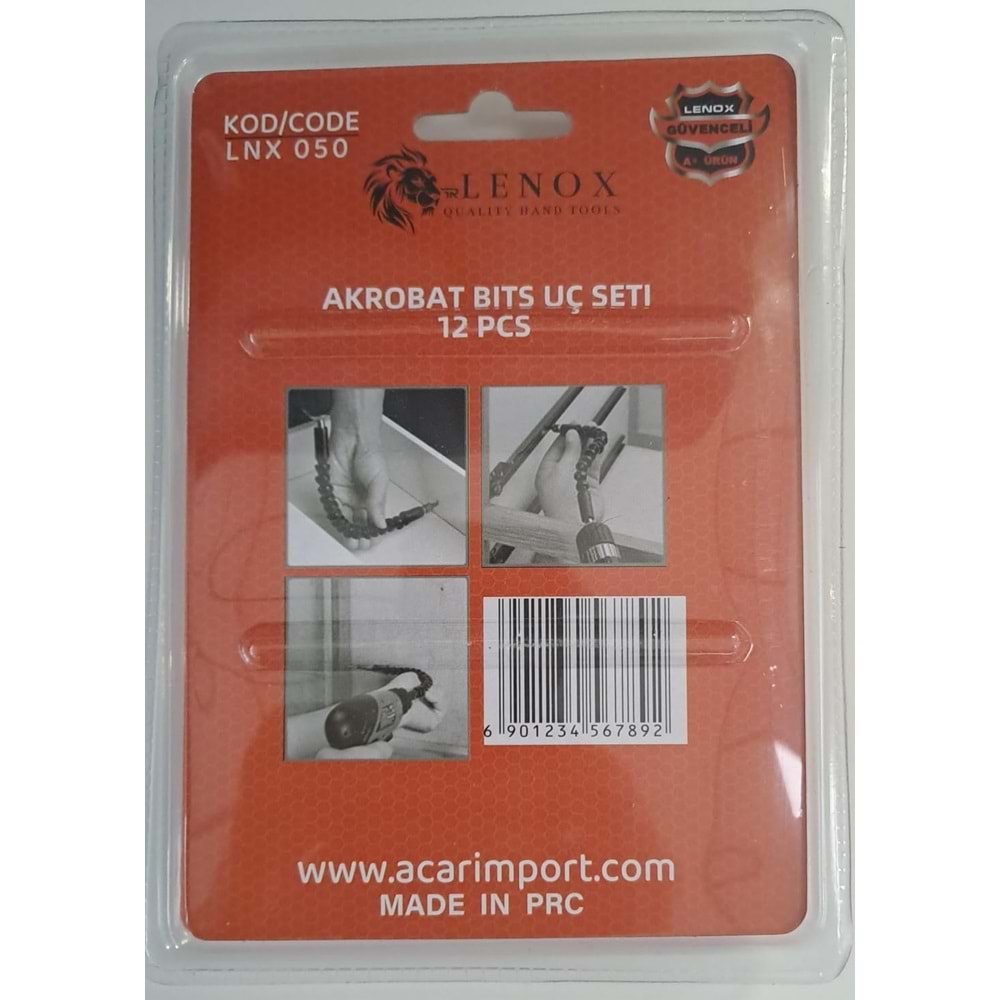 LENOX 12 PARÇA AKROBAT BİTS UÇ SETİ