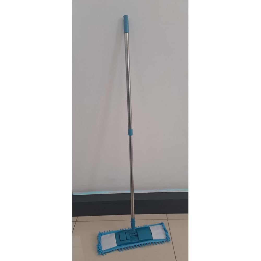 LEVA MAKARNA MOP SET TELEKOPİK RENKLİ 120cm METAL SAPLI (40 x 10 ) ( LV-10328 )
