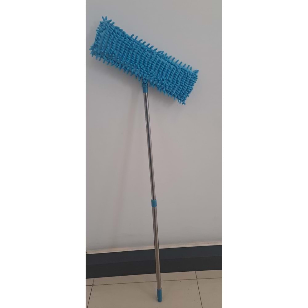 LEVA MAKARNA MOP SET TELEKOPİK RENKLİ 120cm METAL SAPLI (40 x 10 ) ( LV-10328 )