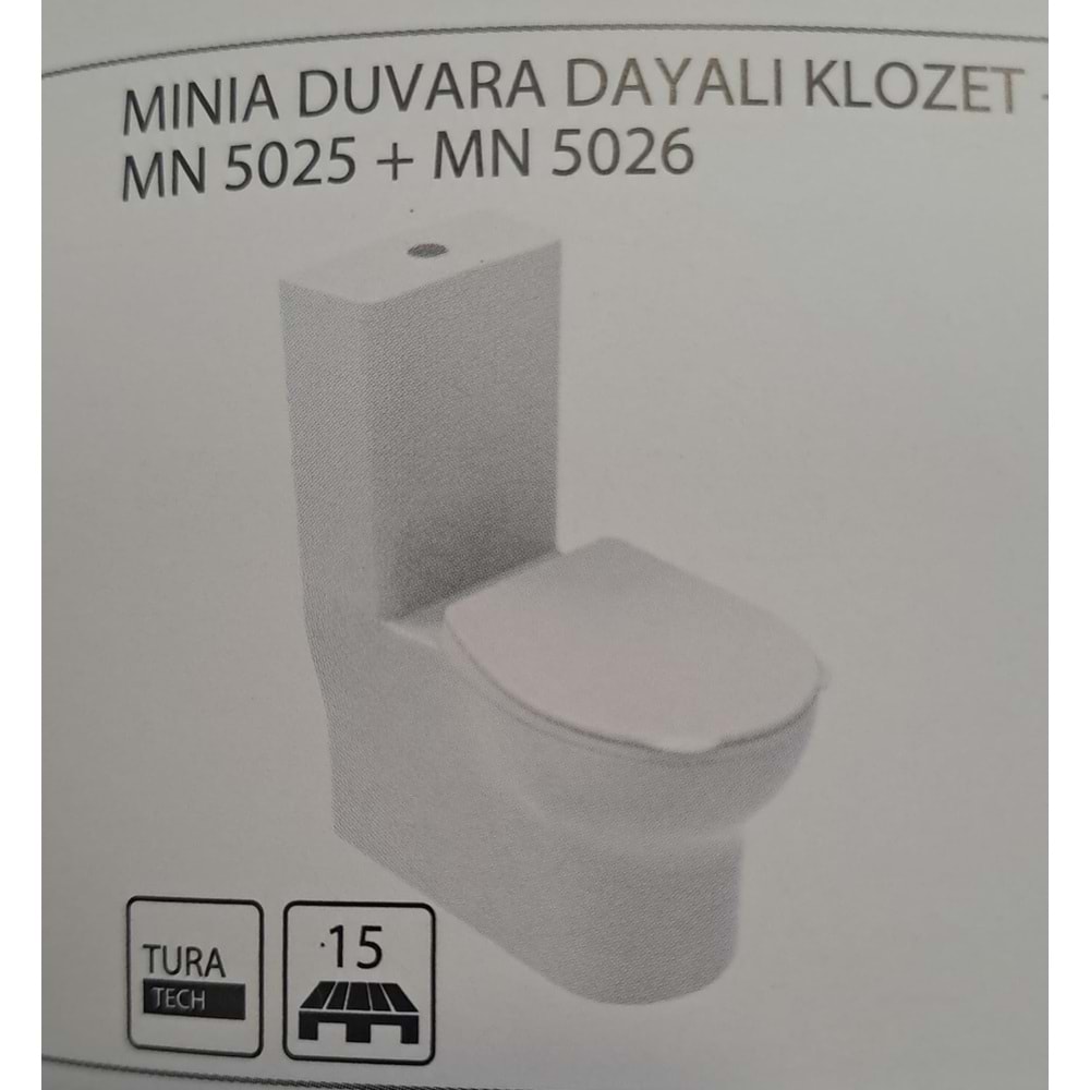 MİNİA ÇOCUK DUVARA DAYALI KLOZET + REZERVUAR - TURAVİT