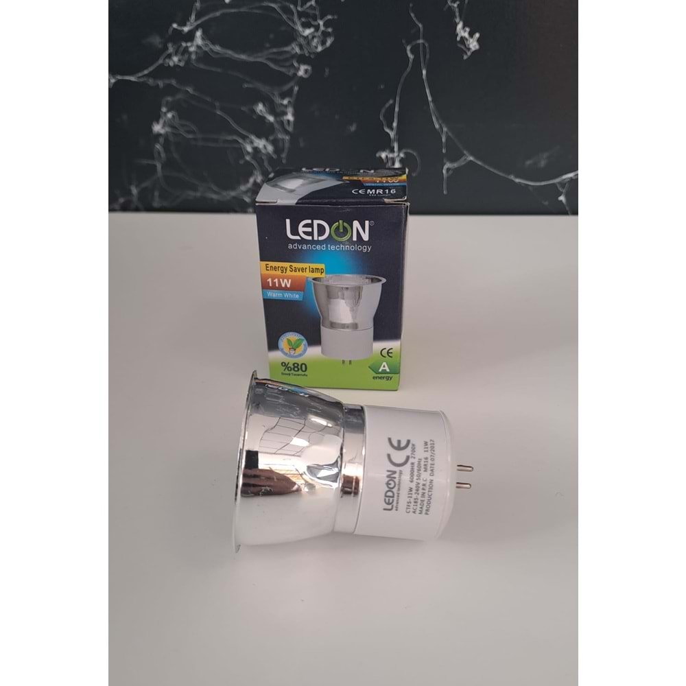 LEDON ÇANAK AMPUL 11W GÜN IŞIĞI İĞNE BACAK 220VOLT 550LÜMEN MR16