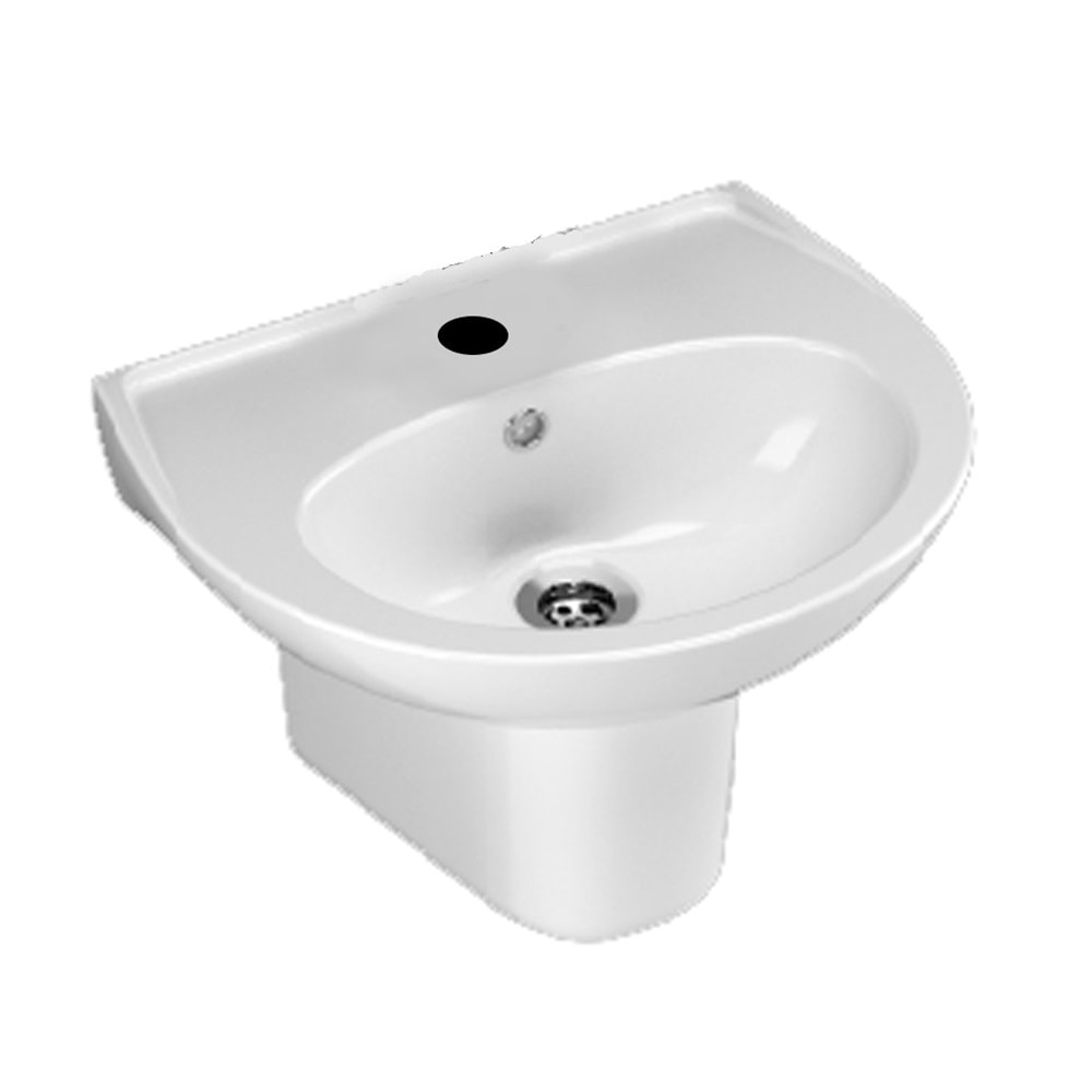 36X45 OVAL LAVABO + YARIM AYAK TURAVİT