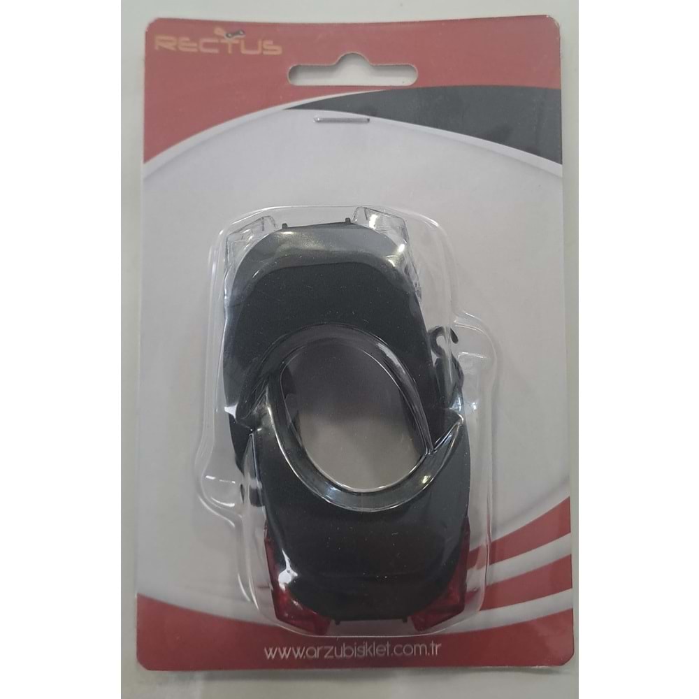 RECTUS PİLLİ BİSİKLET IŞIĞI ÖN ARKA ÇAKAR LEDLİ ( KIRMIZI -BEYAZ )