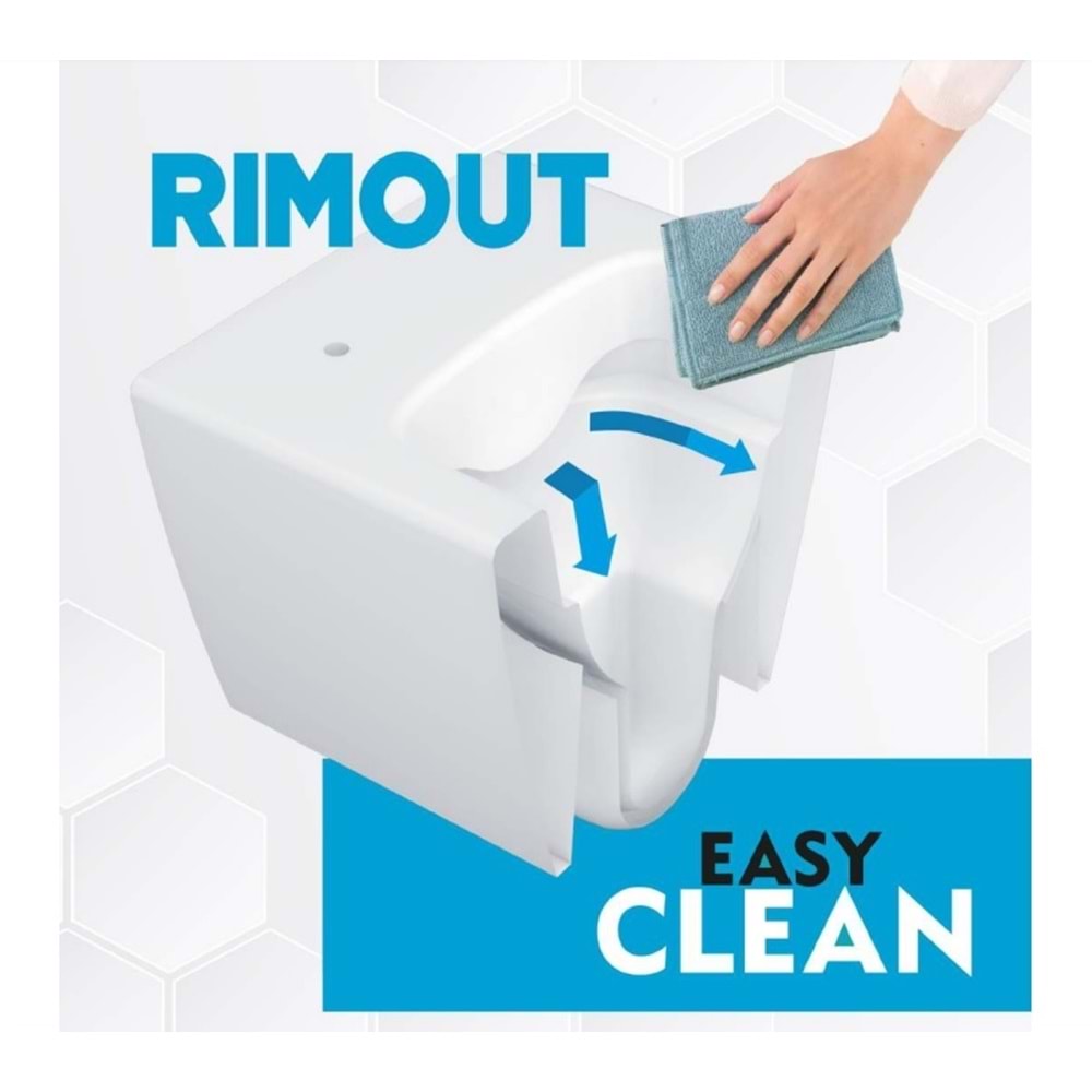 RONDO RİMOUT KANALSIZ ASMA KLOZET (GİZ.MON.) TURAVİT