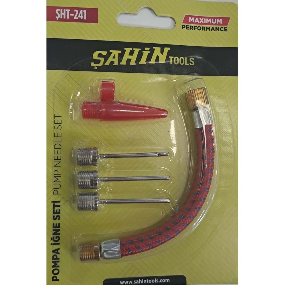 ŞAHİN TOOLS BİSİKLET TOP ŞİŞİRME İĞNE SETİ 5 PARÇA ŞHT-241