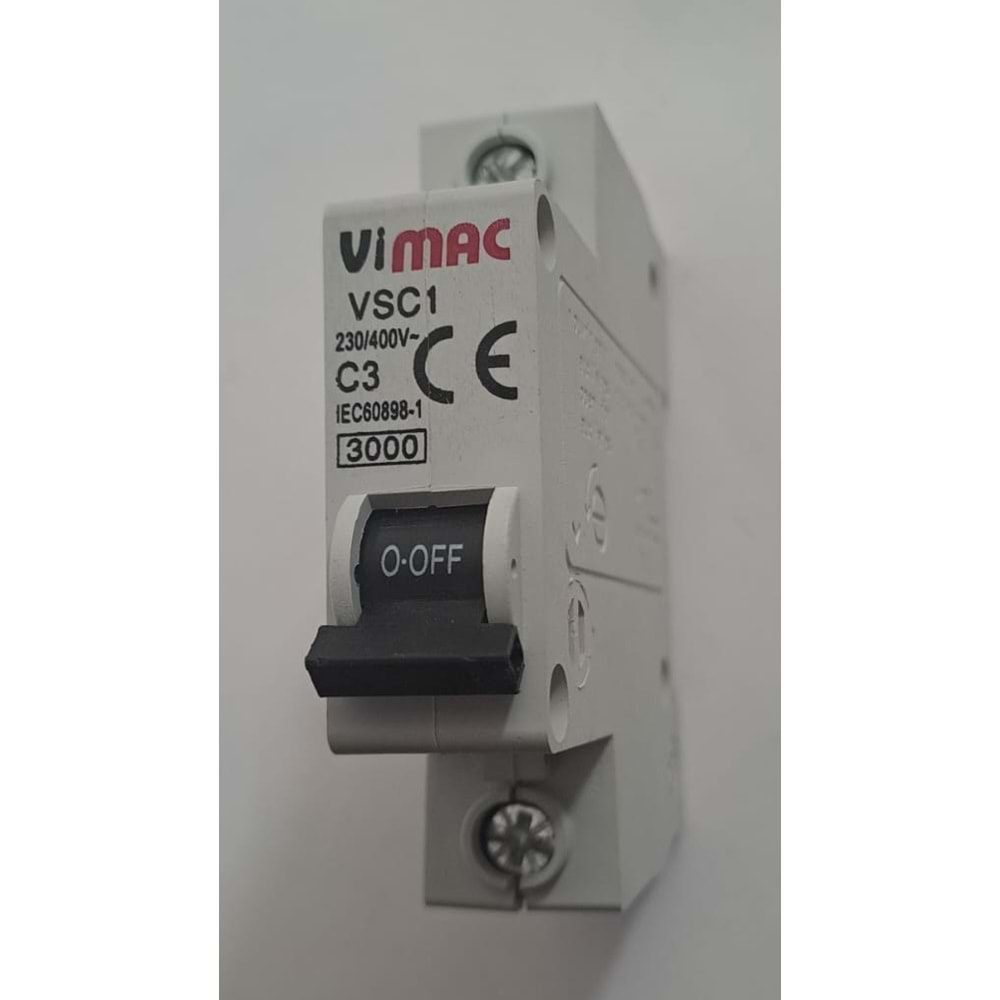 VİMAC 3 AMPER 3000KA C3 OTOMAT SİGORTA