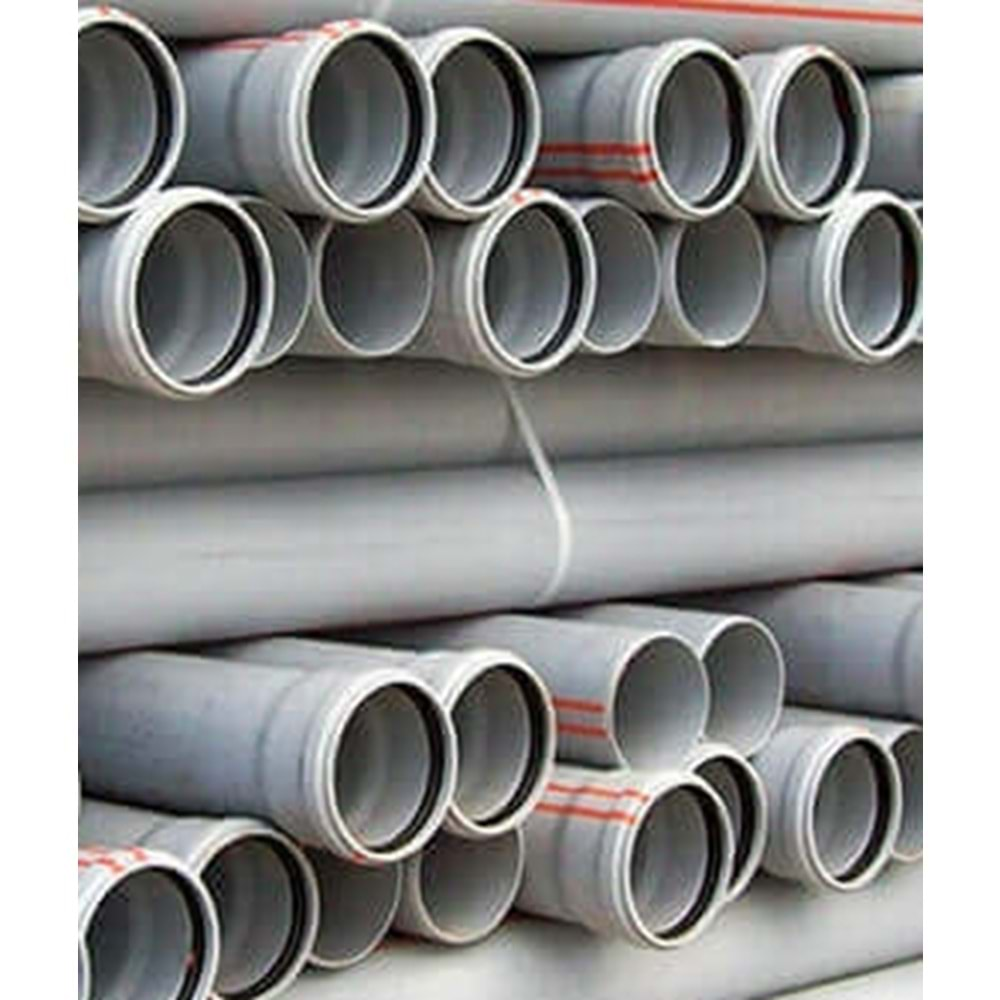 75X500mm 3,2 PVC PİS SU BORUSU