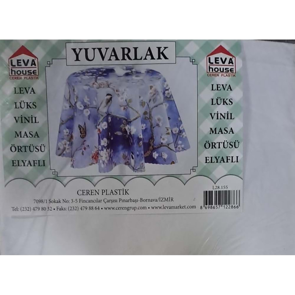 MASA ÖRTÜSÜ YUVARLAK PVC VİNİL ELYAFLI