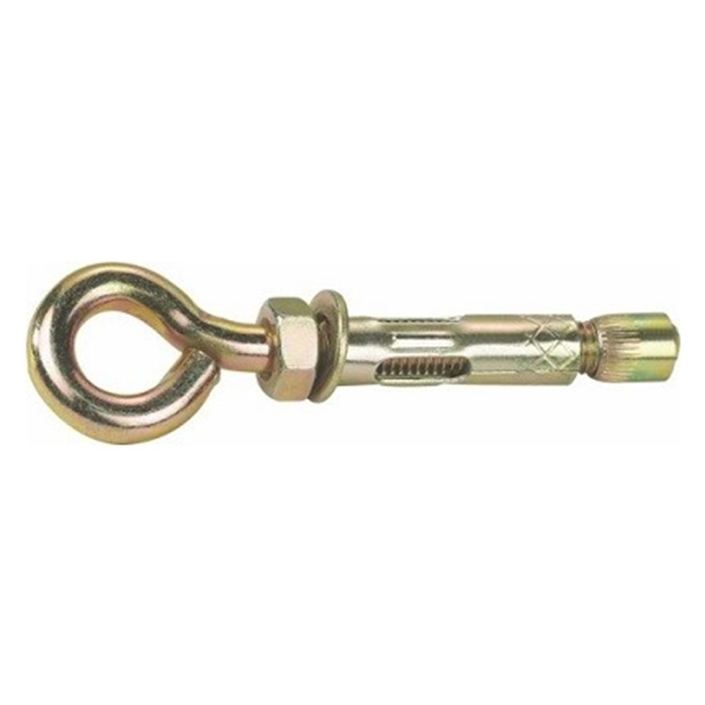 M8x90 KAPALI KANCALI ÇELİK DÜBEL ( ÇAP : 10 mm ) ( DUBEL ) ( 1 ADET FİYATIDIR )