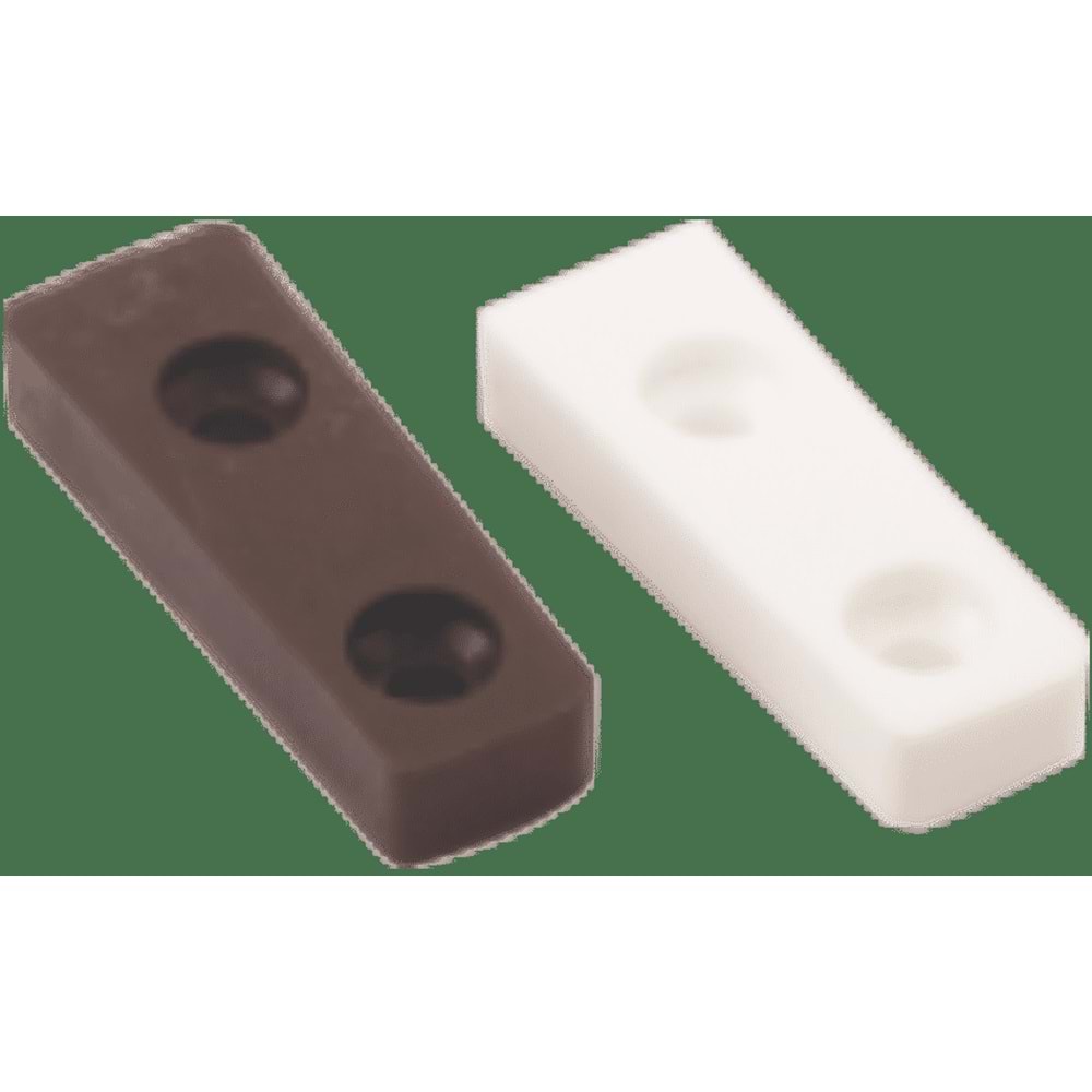 ALÜMİNYUM PENCERE İSPANYOLET KARŞILIĞI PLASTİK - K.KAHVE ( UZUNLUK 4 cm ) ( 1 ADET FİYATIDIR )