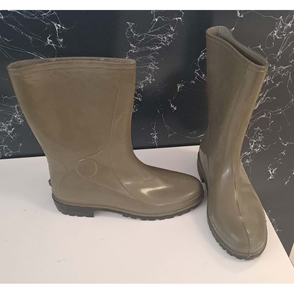 ÇİZME 45-46 NO PALALI HAKİ YEŞİLİ KISA KONÇ